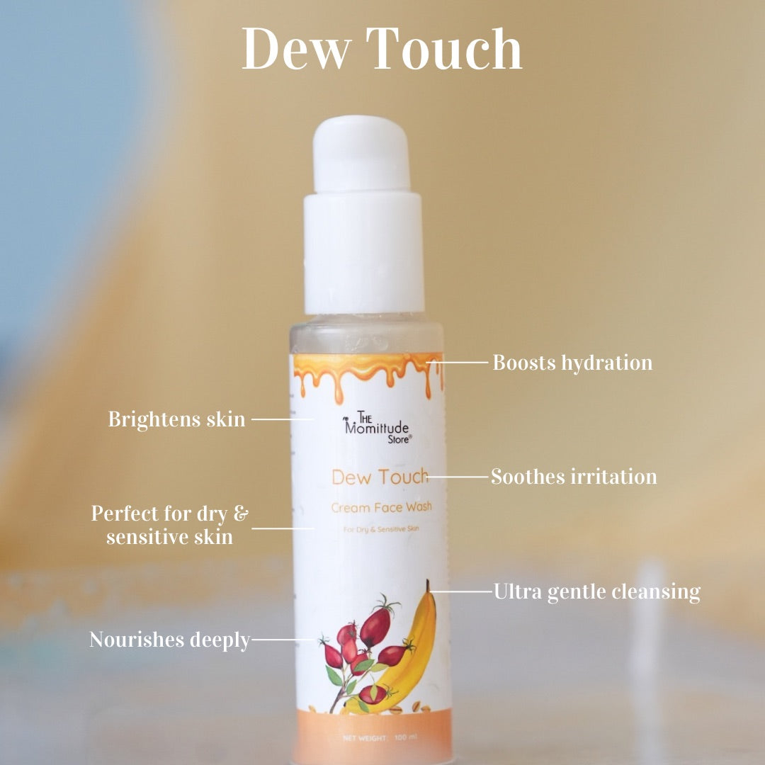 Gentle Face Wash for Dry & Sensitive Skin | Hydrating Cleanser with Colloidal Oats & Hyaluronic Acid | 100ML