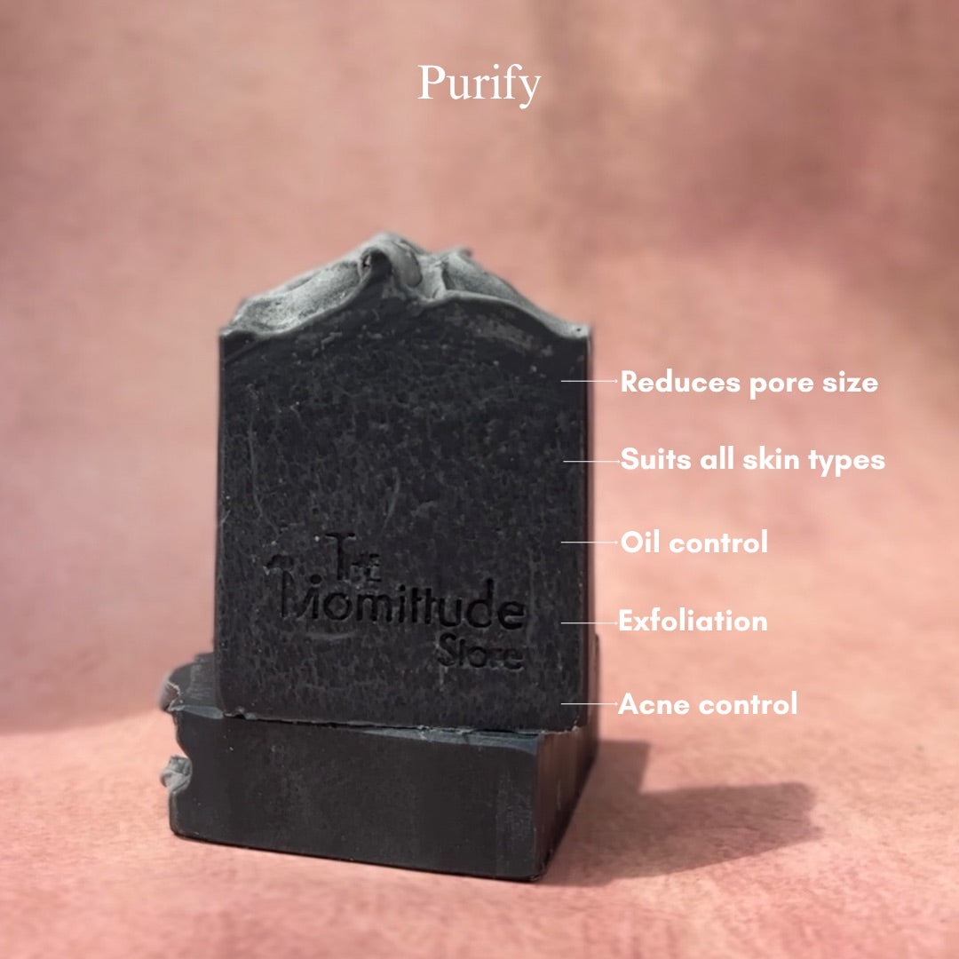 PURIFY ! Cold Processed Handmade Charcoal Soap | Detox Soap | 100G |