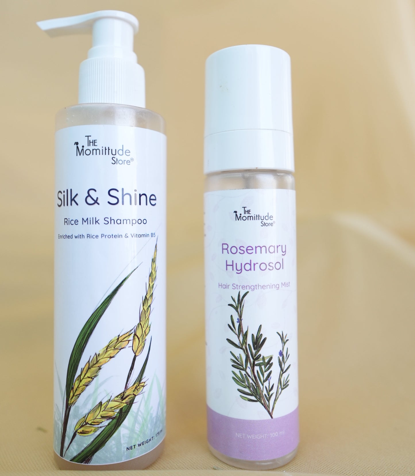 Healthy Hair Combo | Rice Milk Shampoo + Rosemary Hair Strengthening Mist for Stronger, Shinier Hair |
