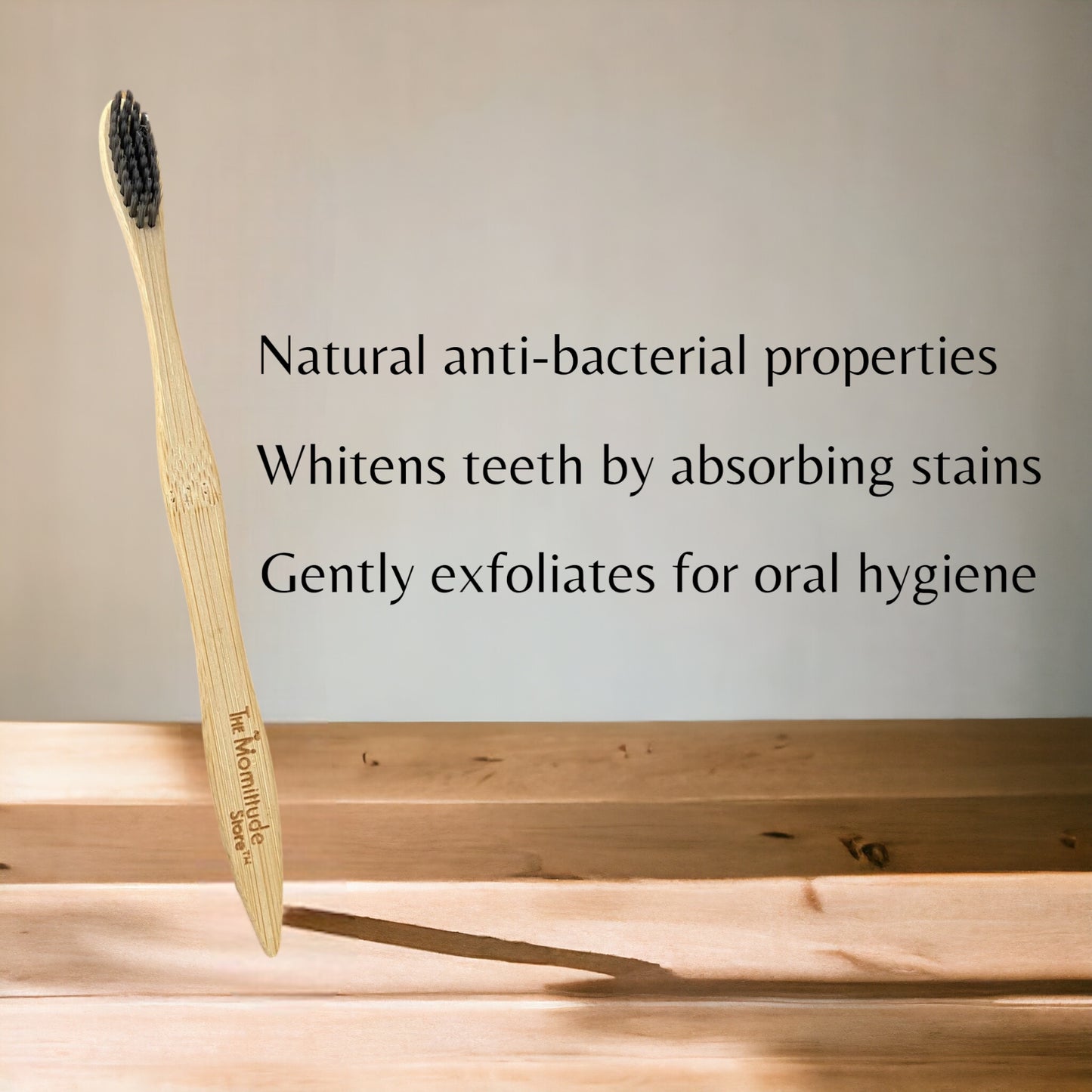 BAMBOO ToothBrush with Charcoal Infused Soft Bristles