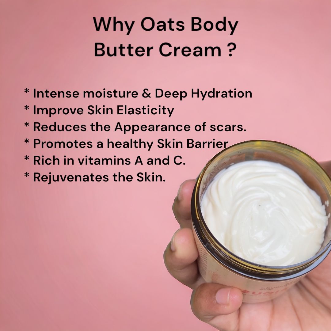 LUSIOUS | Oats & Honey Body Butter Cream | 100G