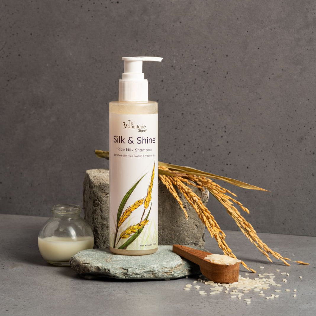 Silk & Shine Rice Milk Conditioning Shampoo | Powered by Rice Milk & Proteins for Silky Shine & Smooth Hair