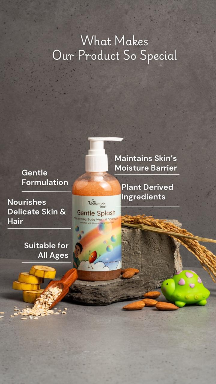 Kids Body & Hair Wash with Almond Milk & Saffron Extract | 1Y - 8Y | 300ML