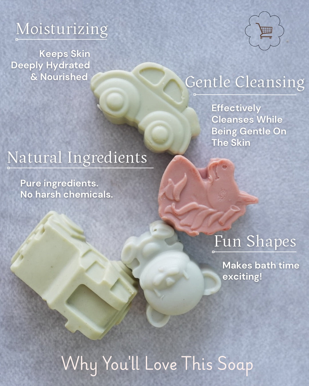 Butter Bar Cold Process Soap | Shea, Cocoa & Mango Butter | Deep Moisture, Natural Glow | 1Y+ | 100G