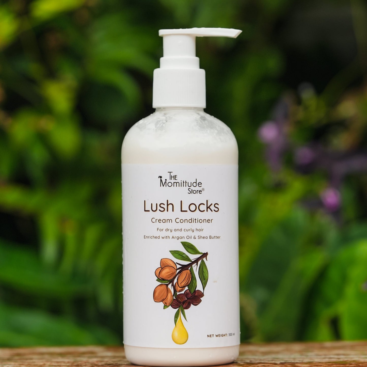 Lush Locks  Ultra Cream Conditioner | Enriched with Shea Butter, Argan Oil, and Jojoba Oil | Dry & Curly Hair Deep Moisture & Frizz-Free Hair |