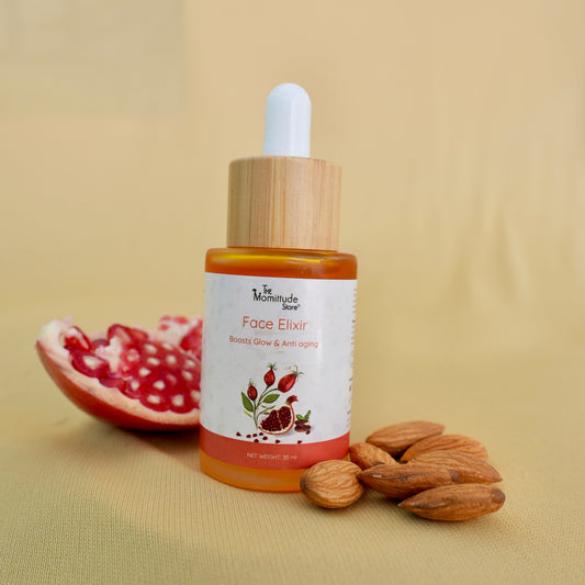 Face Elixir for Glowing Skin |  With Rosehip, Pomegranate & Frankincense |30ML