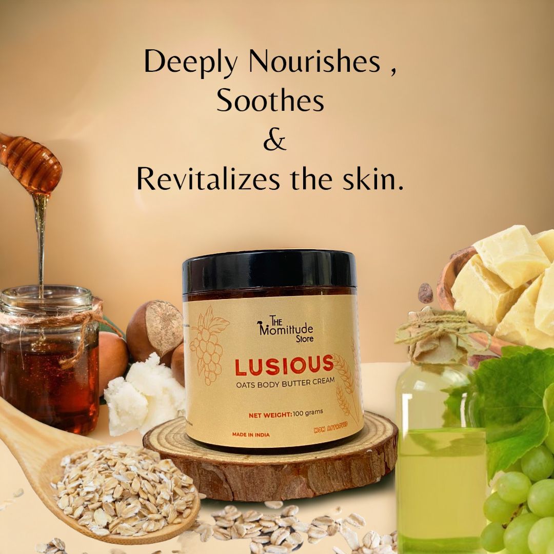 LUSIOUS | Oats & Honey  Body Butter Cream | 100G