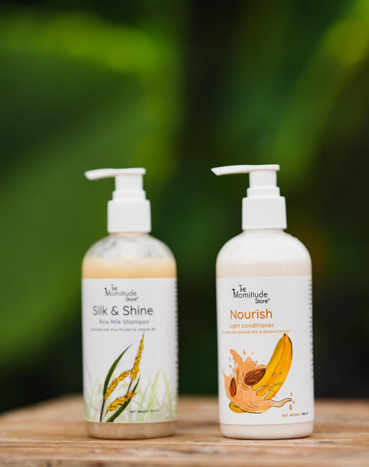 Silk & Shine Duo (Rice Milk Shampoo + Light Conditioner) 300ml