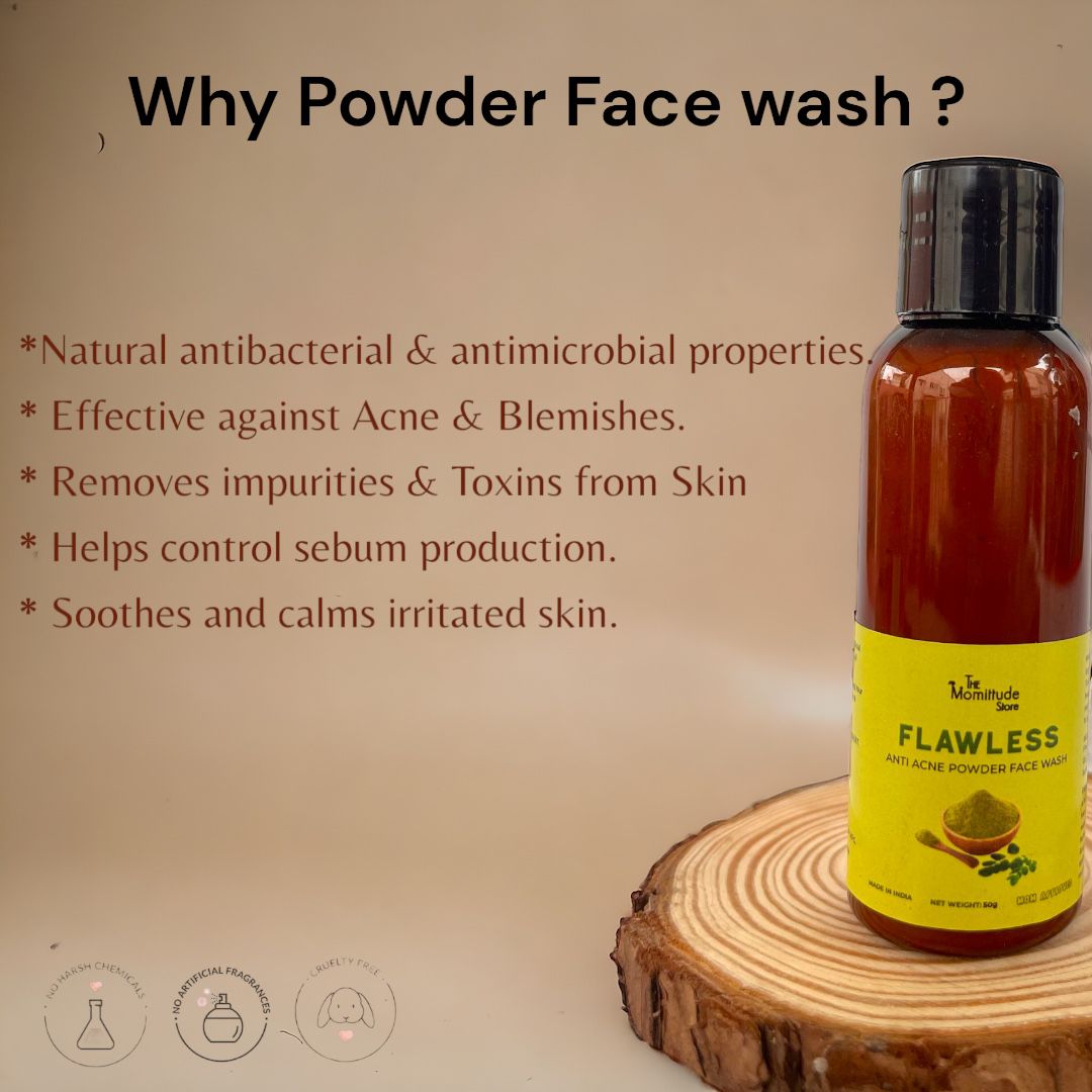 FLAWLESS | Anti Acne Powder Facewash | 50G