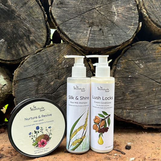 Rice Milk Shampoo + Cream Conditioner + Hair Mask